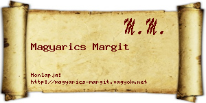 Magyarics Margit névjegykártya