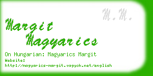 margit magyarics business card